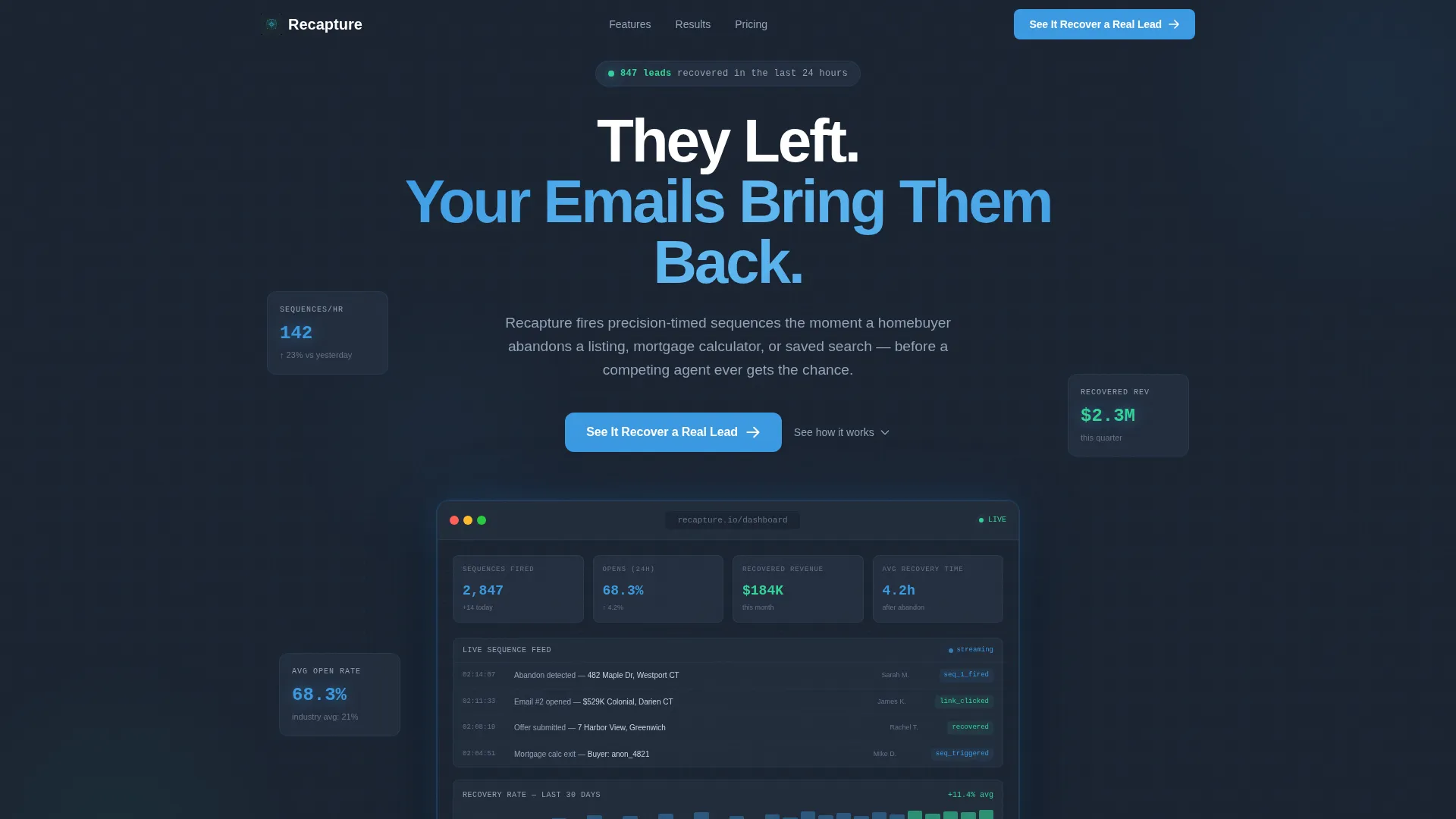 Real Estate Email Marketing Professional Website Template