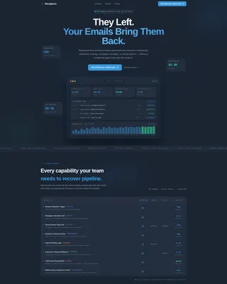 Real Estate Email Marketing Professional Website Template
