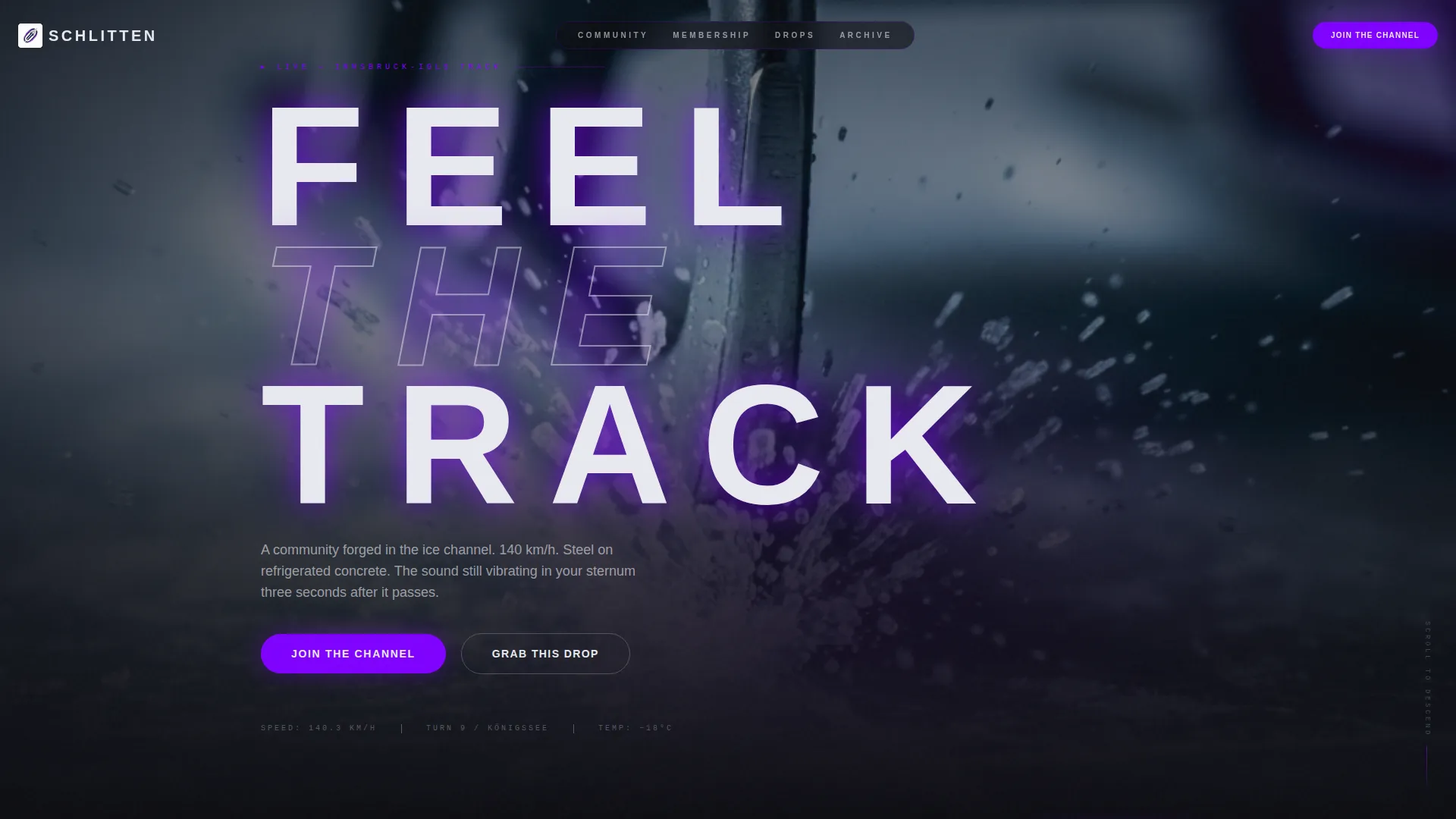 Luge Community Landing Page Template