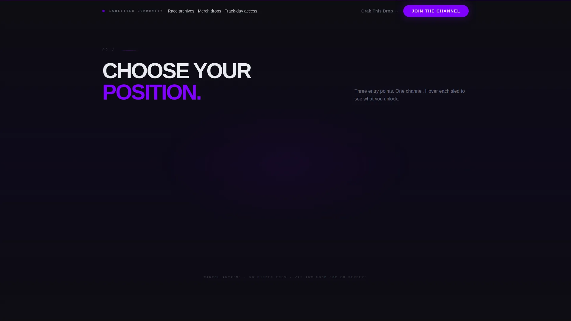 Luge Community Landing Page Template