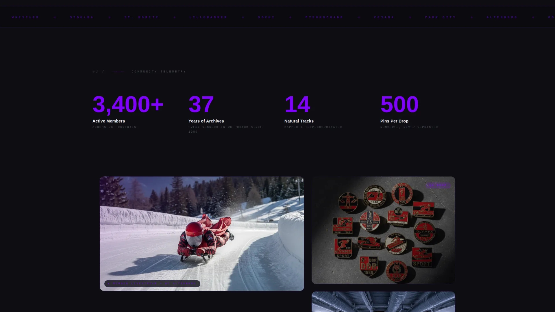 Luge Community Landing Page Template