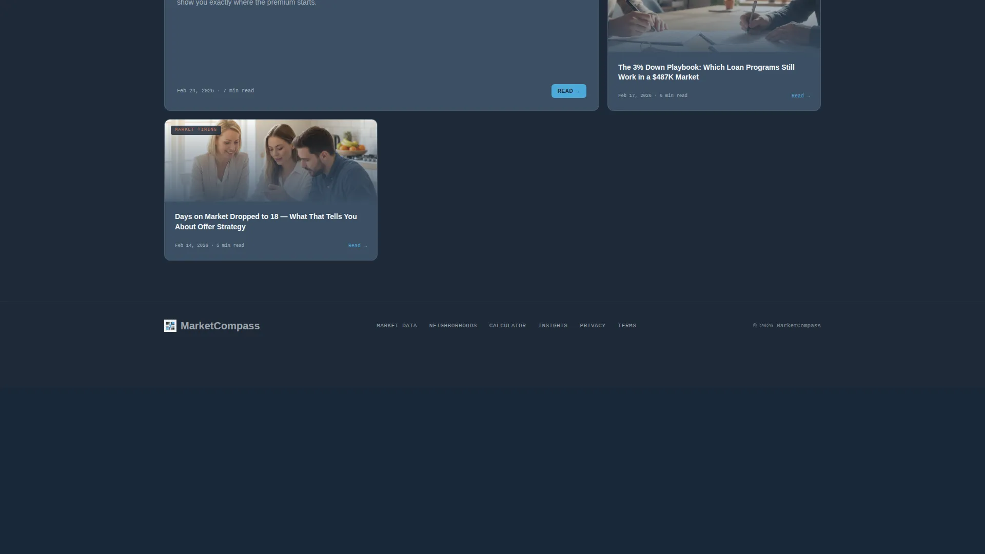 Real Estate Market Data & Analytics Website Template