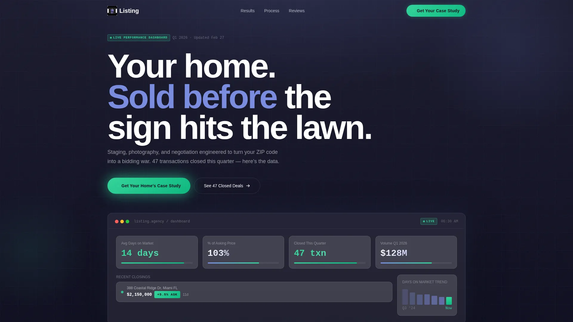 Real Estate Agency Portfolio Website Template
