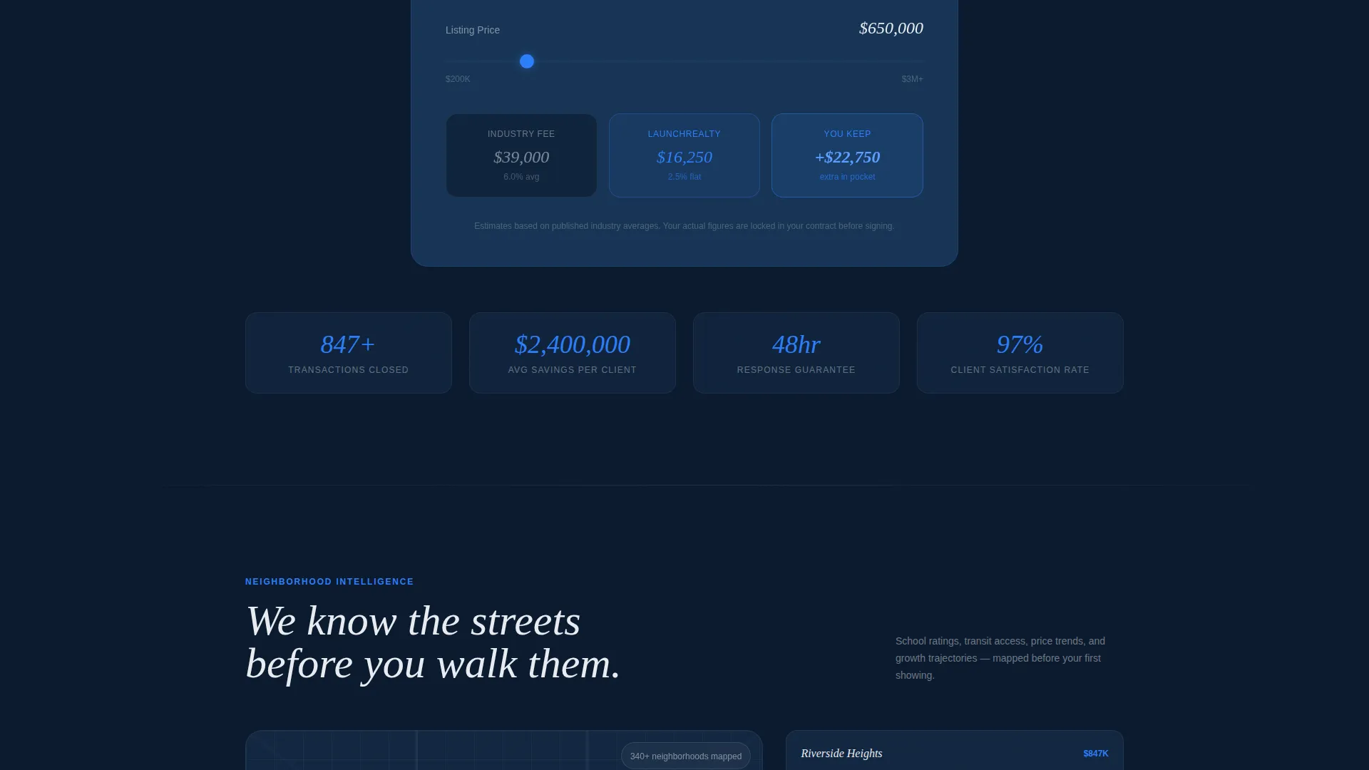 Real Estate Agency Specialist Booking Website Template