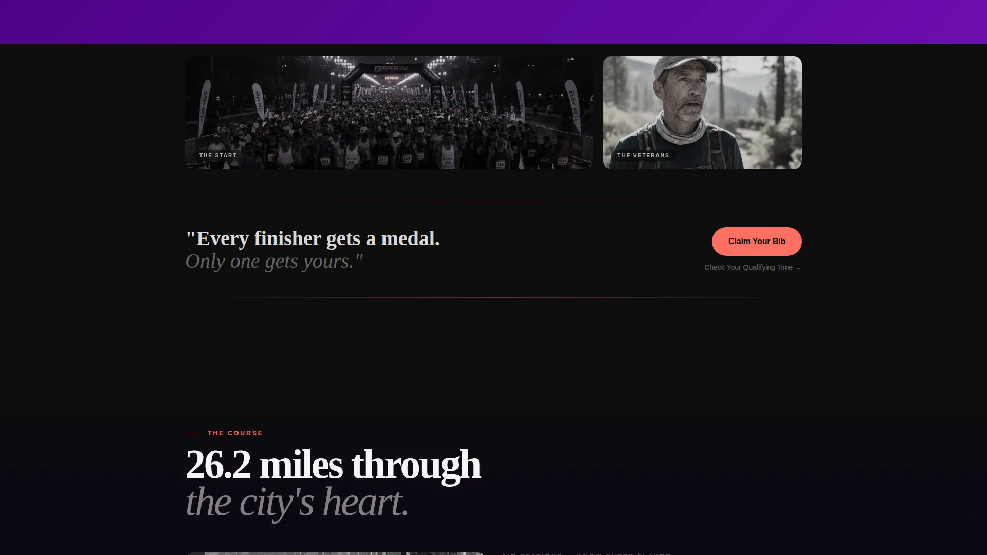 Dynamic Marathon Event Landing Page Template