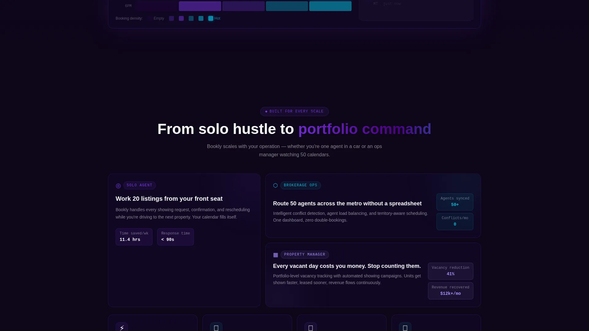 Real Estate Booking Software Landing Page Template