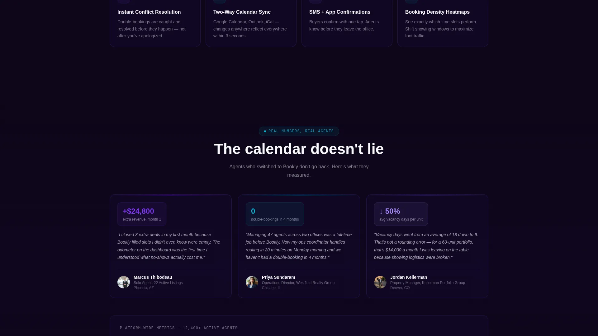 Real Estate Booking Software Landing Page Template