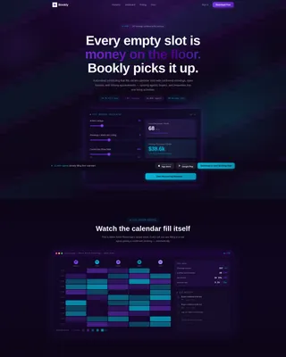 Real Estate Booking Software Landing Page Template