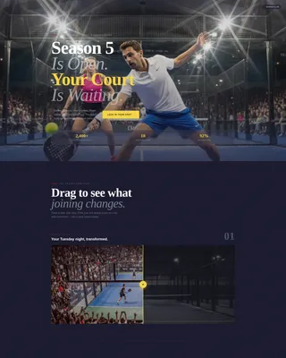 Padel Tennis Professional Website Template