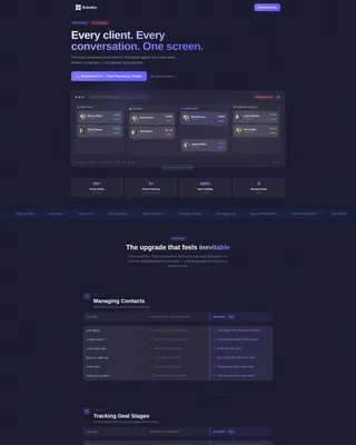Real Estate Client Management Landing Page Template