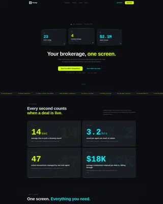 Real Estate Client Portal Landing Page Template