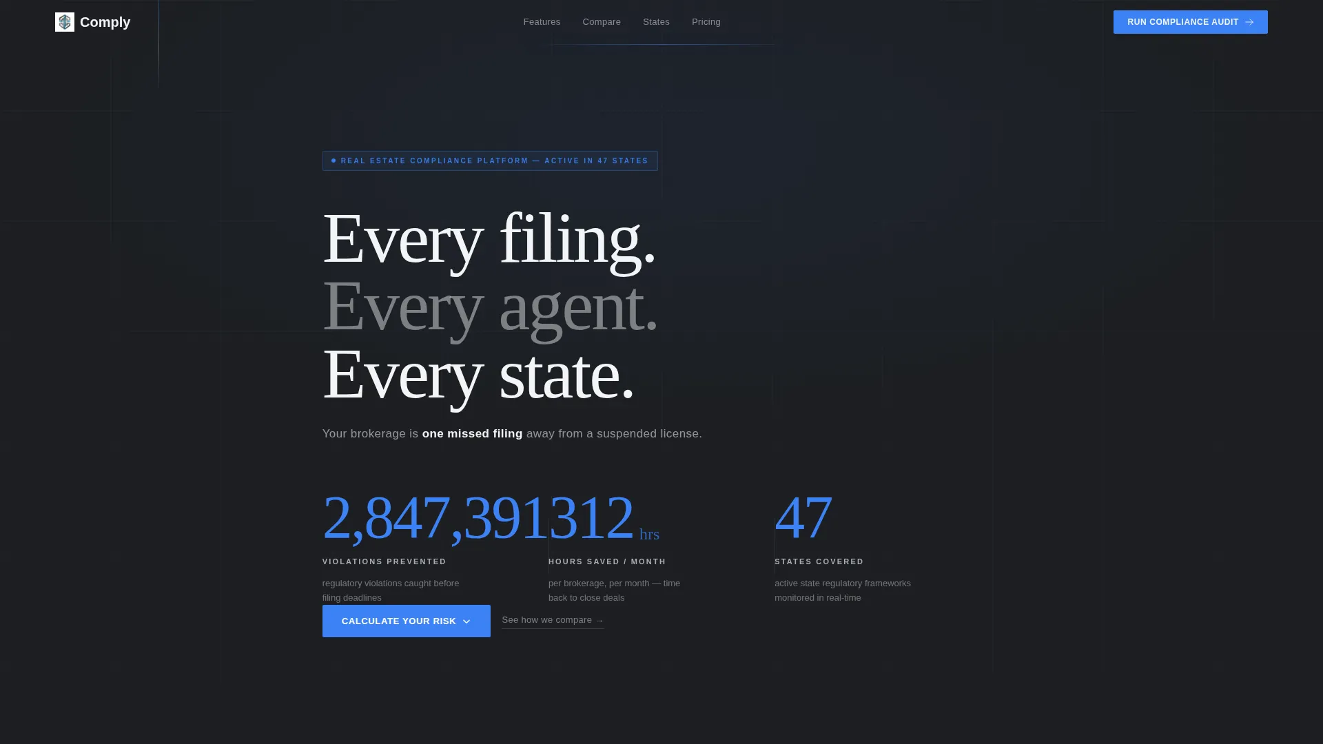 Expert Compliance Landing Page Template