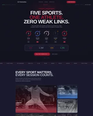 Academy Landing Page Template - Bento Grid