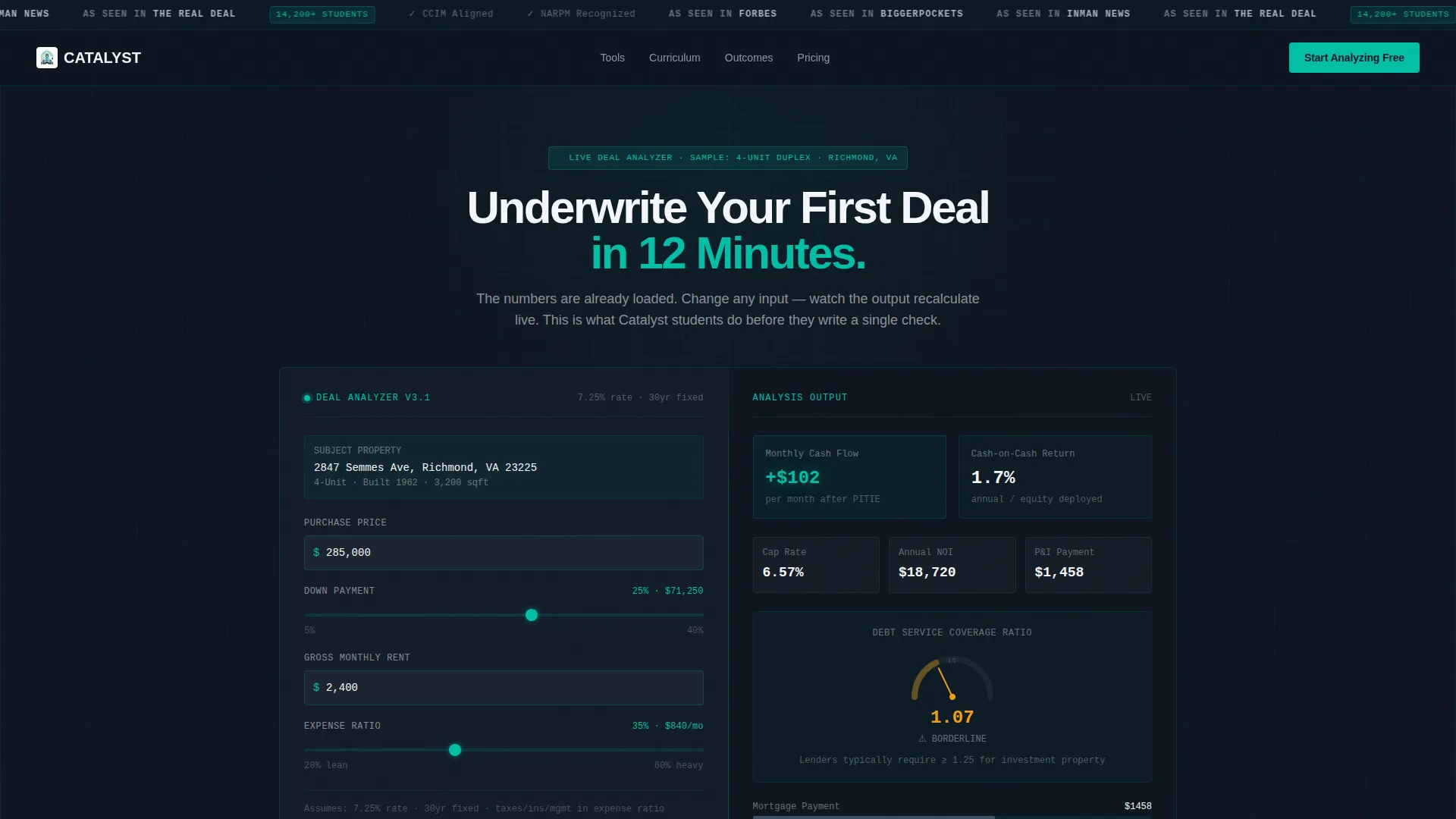 Real Estate Course Landing Page Template