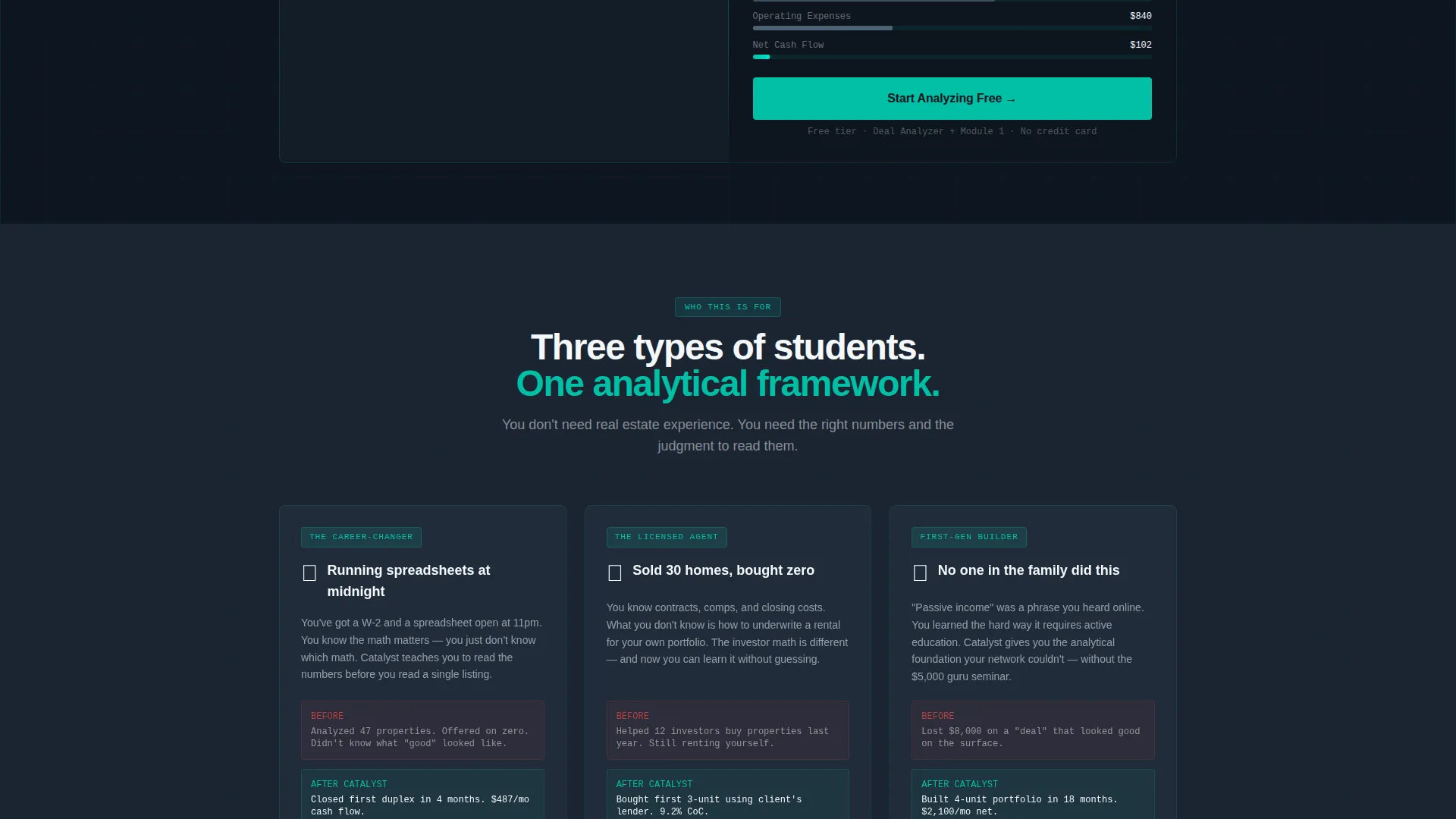 Real Estate Course Landing Page Template