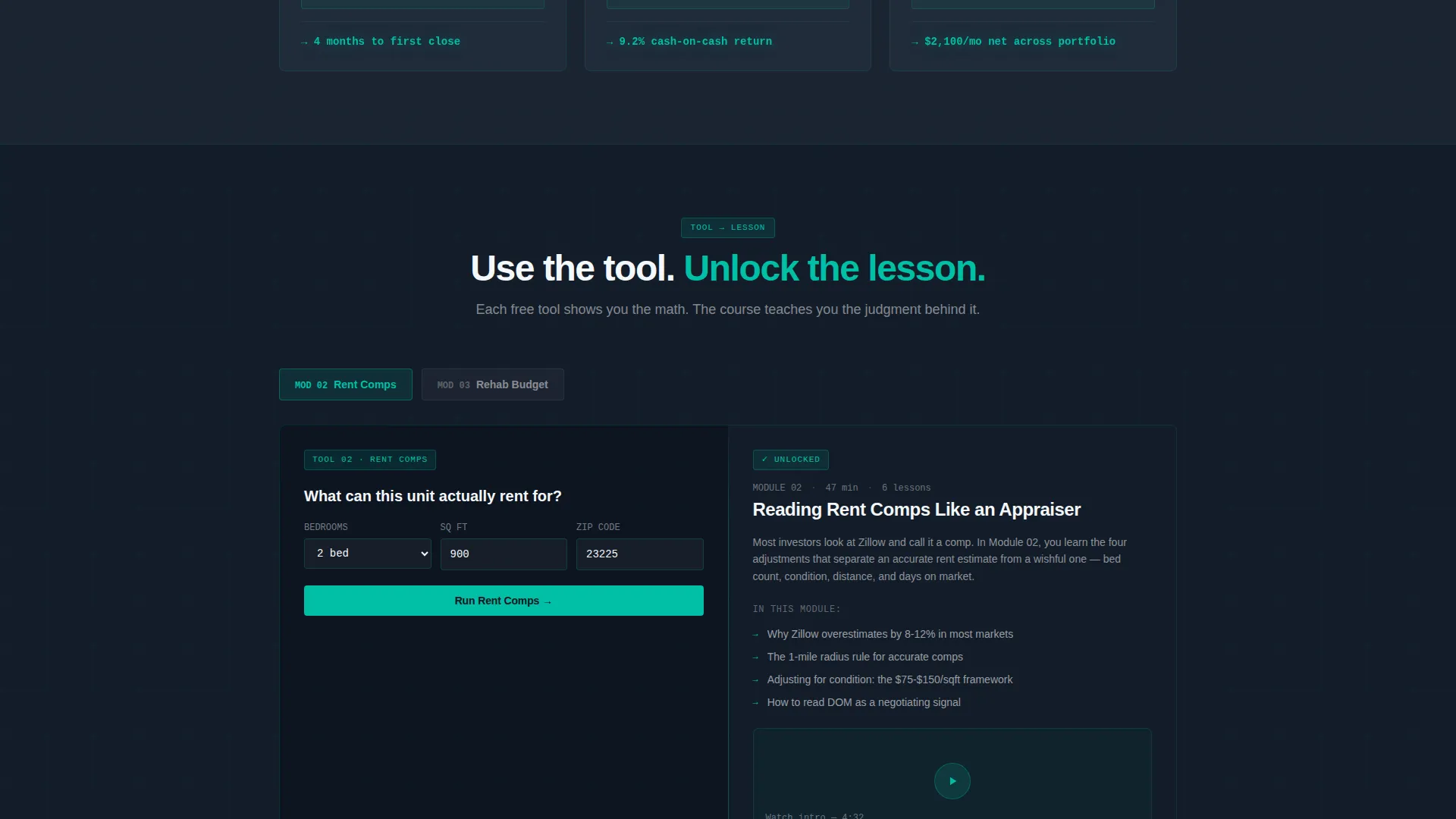 Real Estate Course Landing Page Template