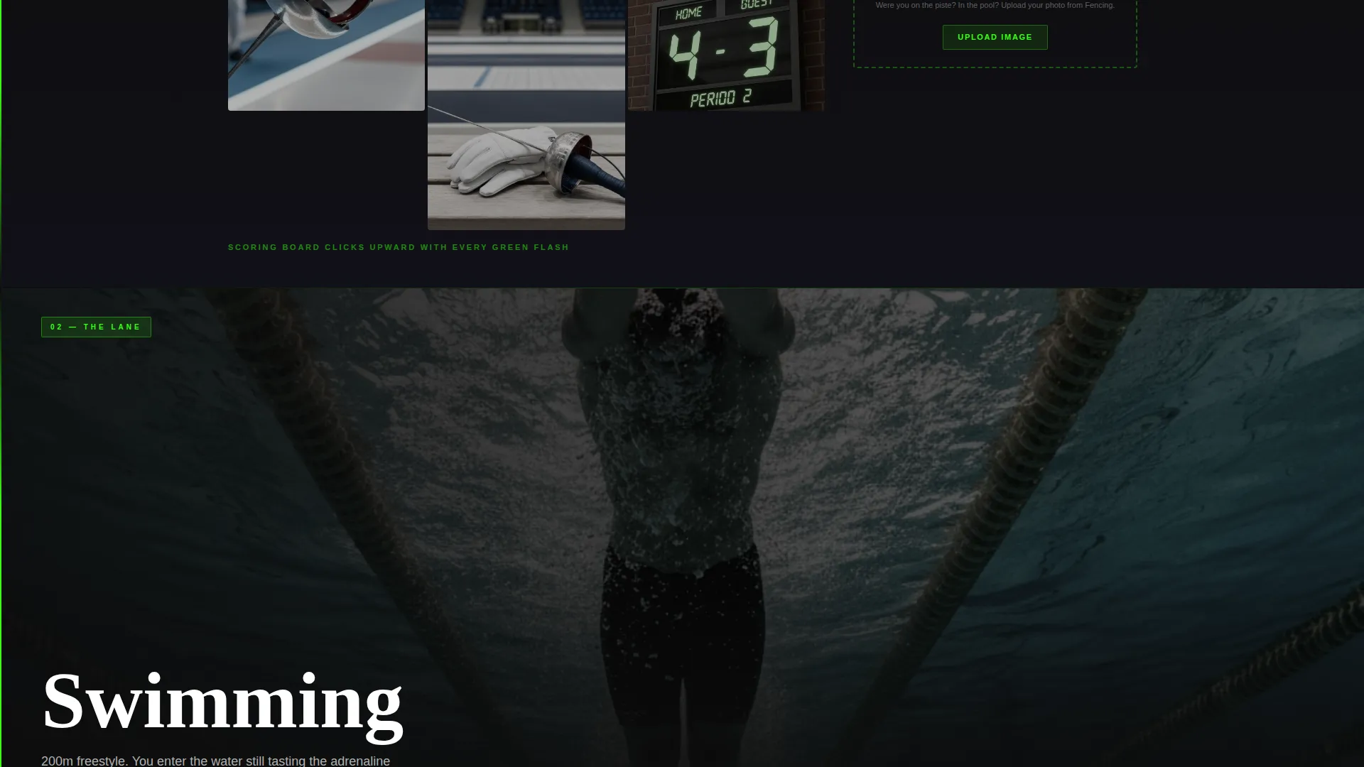 Landing Page Template - Multisport Event Design