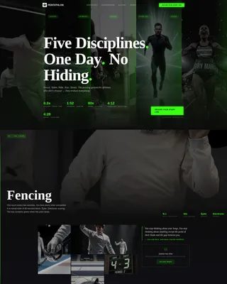 Landing Page Template - Multisport Event Design
