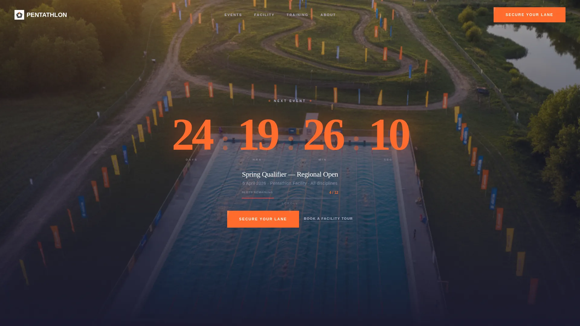 Prestigious Elite Athletics Landing Page Template