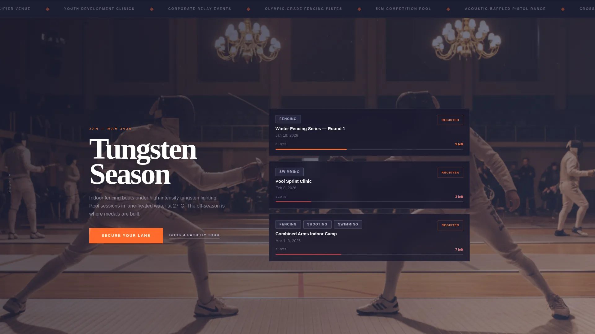 Prestigious Elite Athletics Landing Page Template