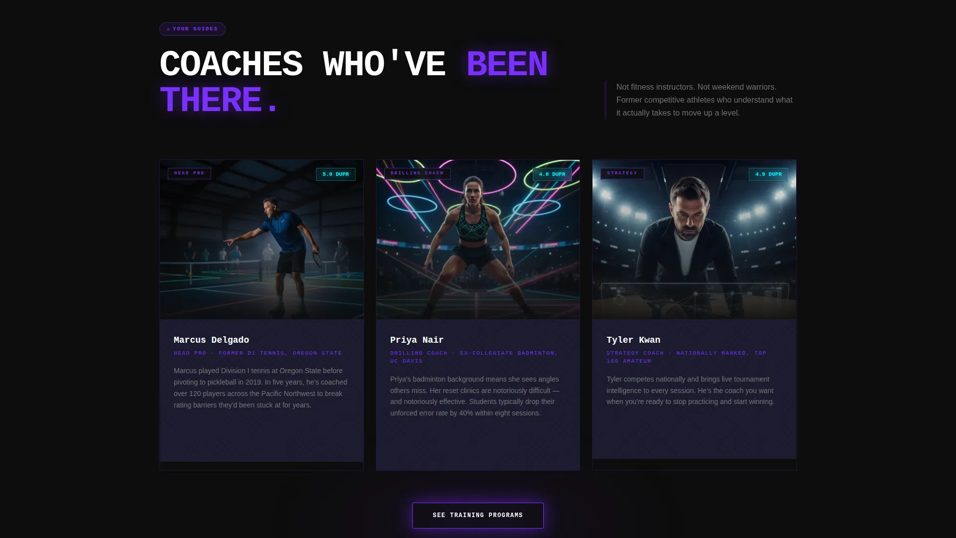 Pickleball Academy Landing Page Template