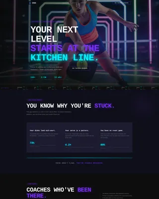 Pickleball Academy Landing Page Template