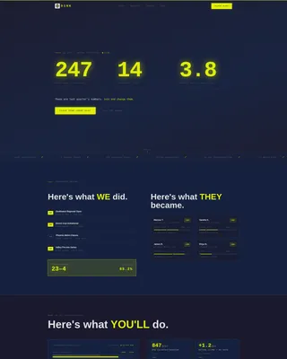 Pickleball Club Landing Page Template | Carbon Fiber Design