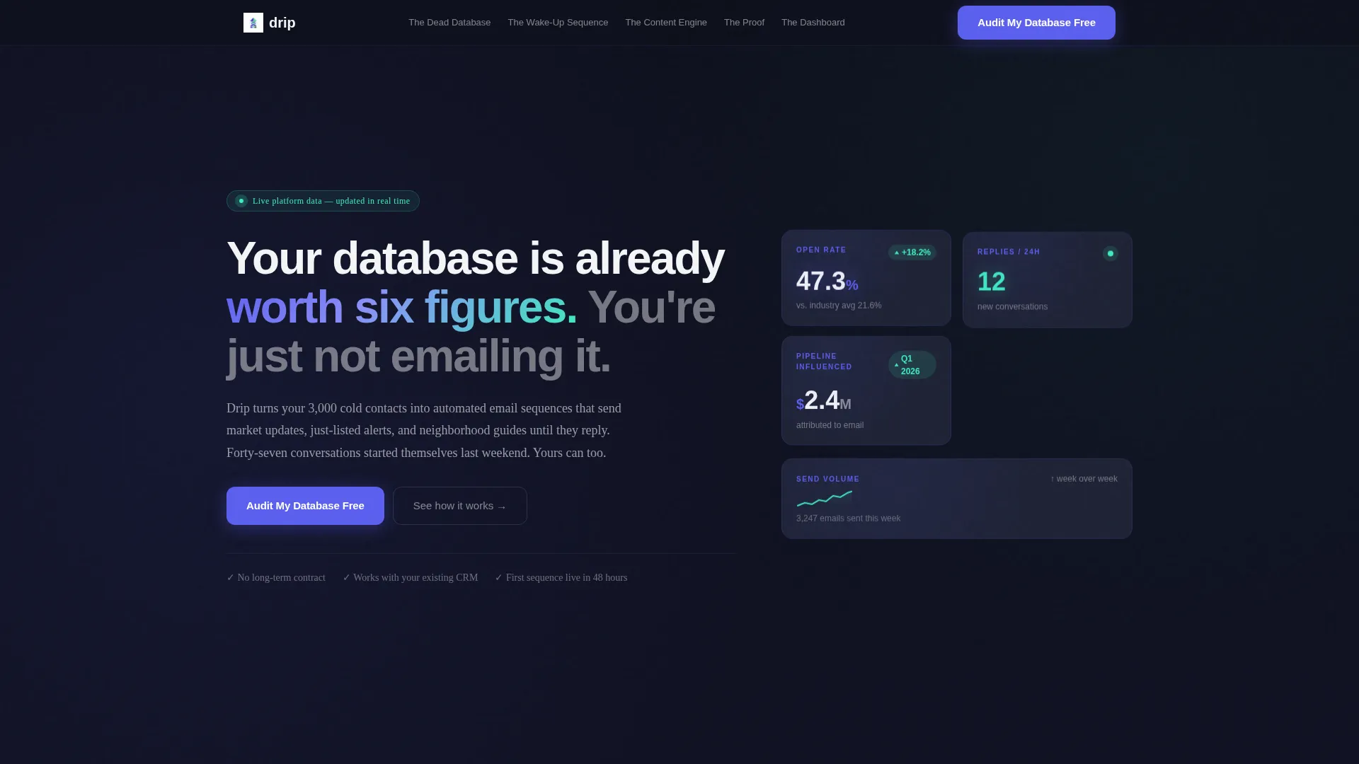 Real Estate Email Marketing Landing Page Template