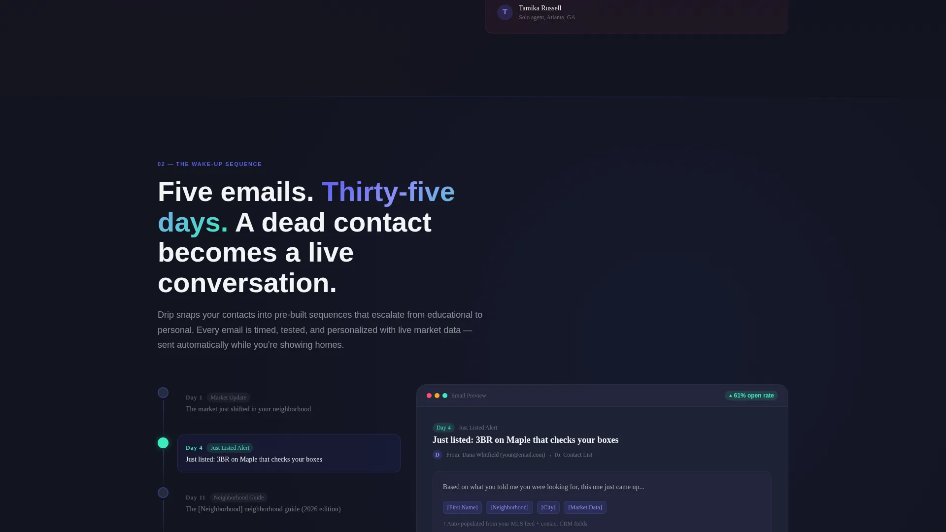 Real Estate Email Marketing Landing Page Template