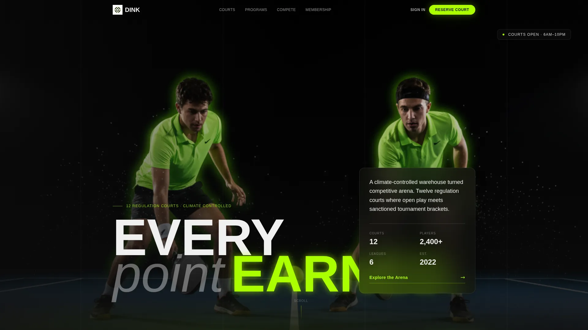 Explosive Pickleball Landing Page Template