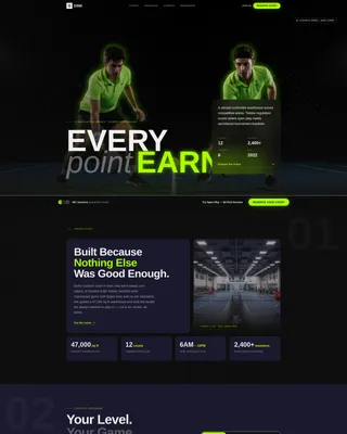Explosive Pickleball Landing Page Template