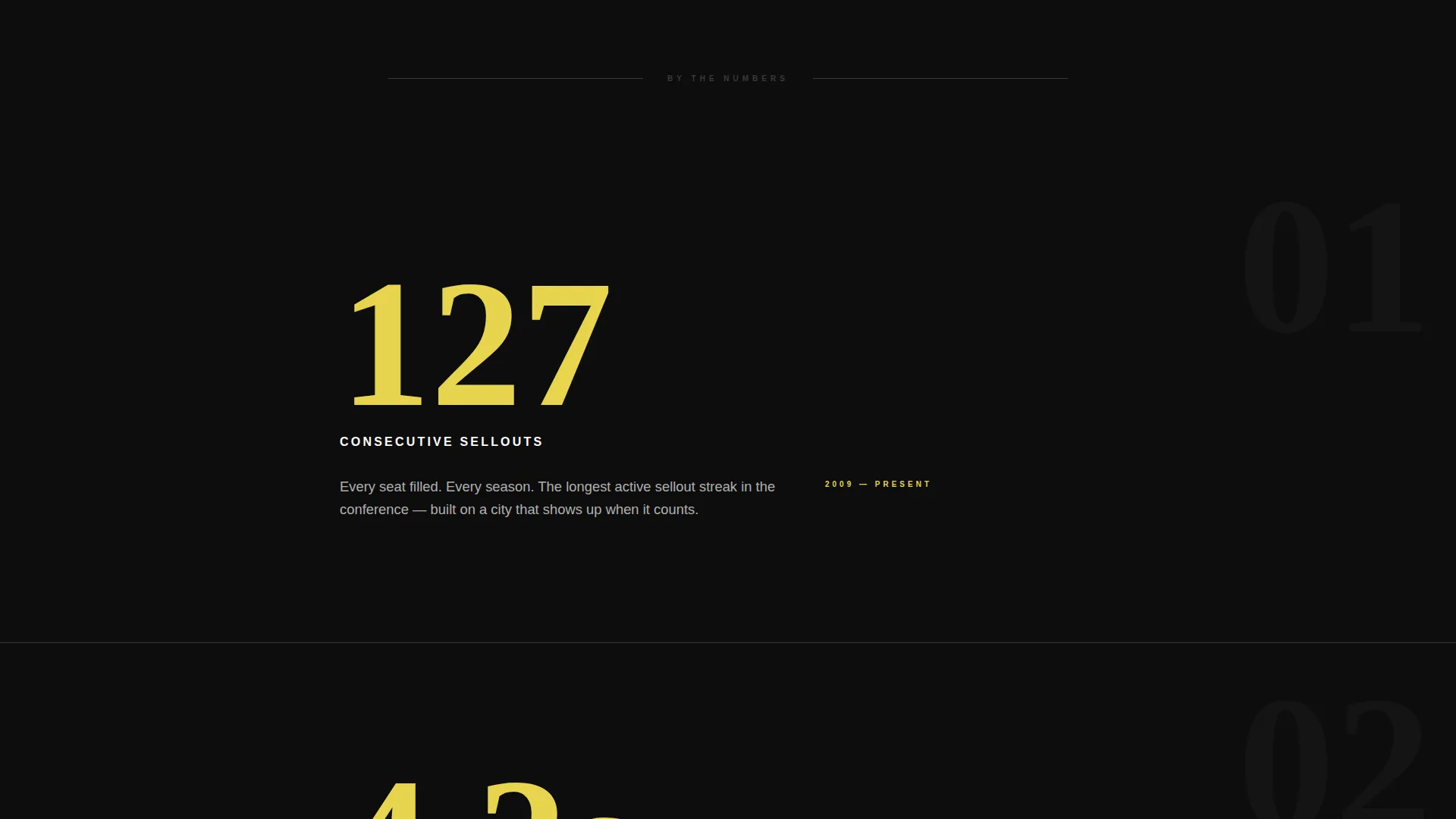 Professional Sports Team Event Landing Page Template