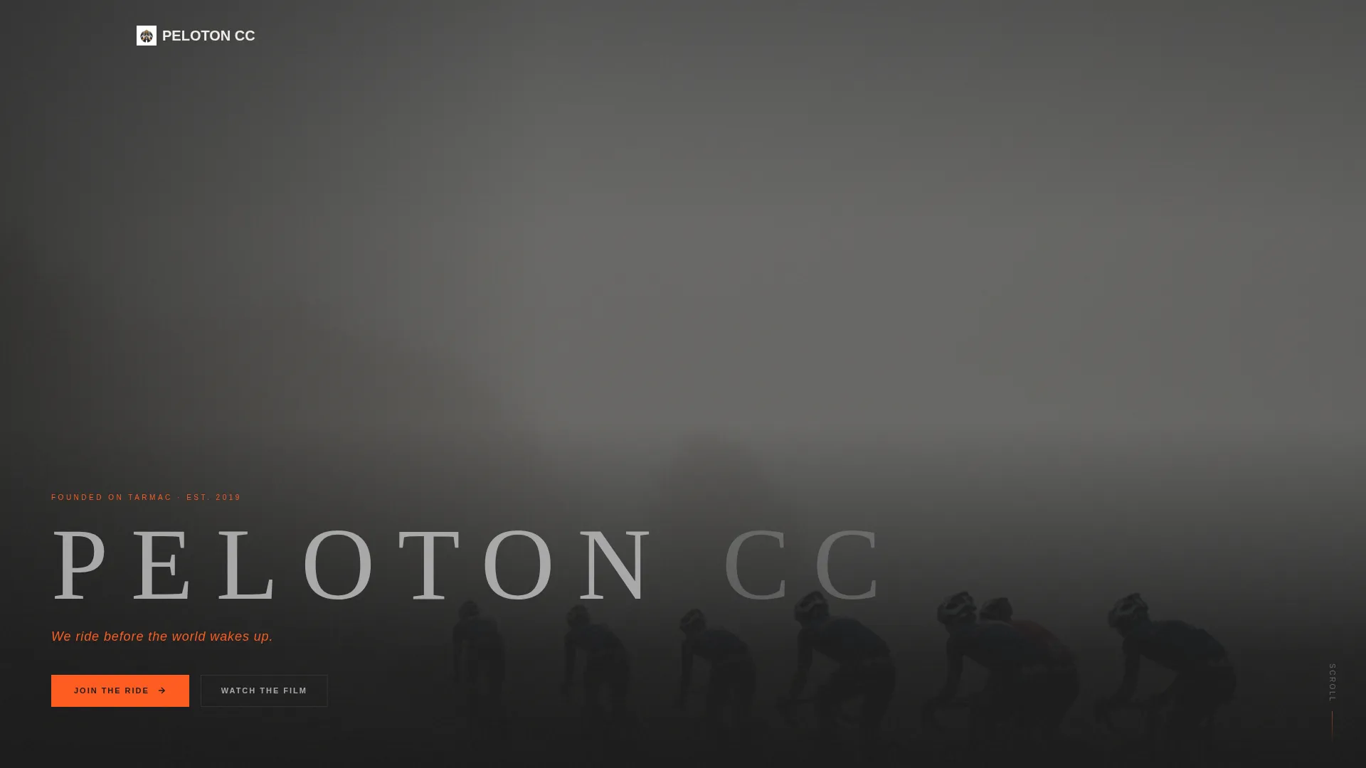 Immersive Roadcycling Landing Page Template