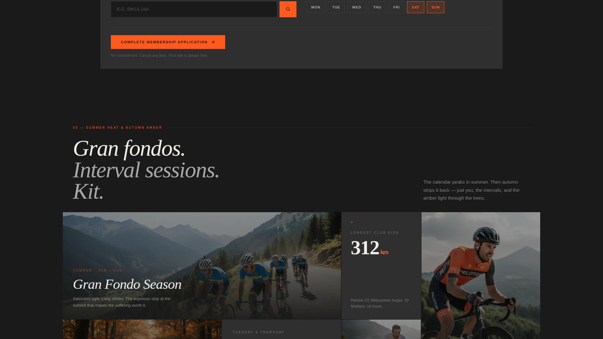 Immersive Roadcycling Landing Page Template