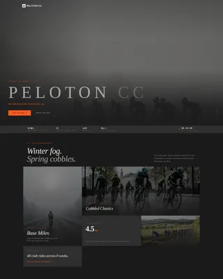 Immersive Roadcycling Landing Page Template