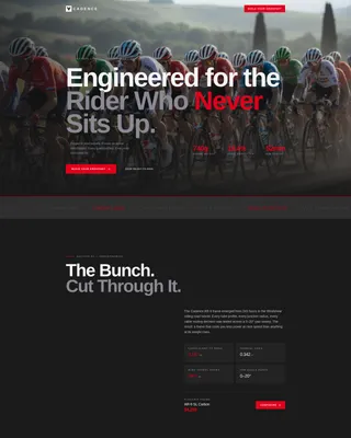 Unstoppable Road Cycling Landing Page Template