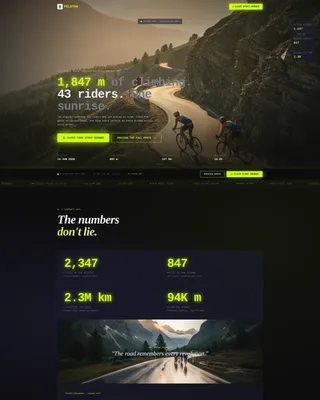 Electric Roadcycling Landing Page Template