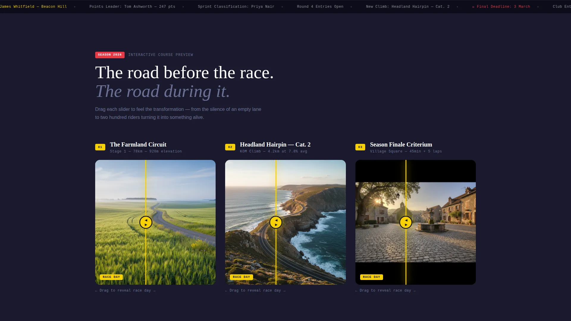 Electrifying Cycling Landing Page Template