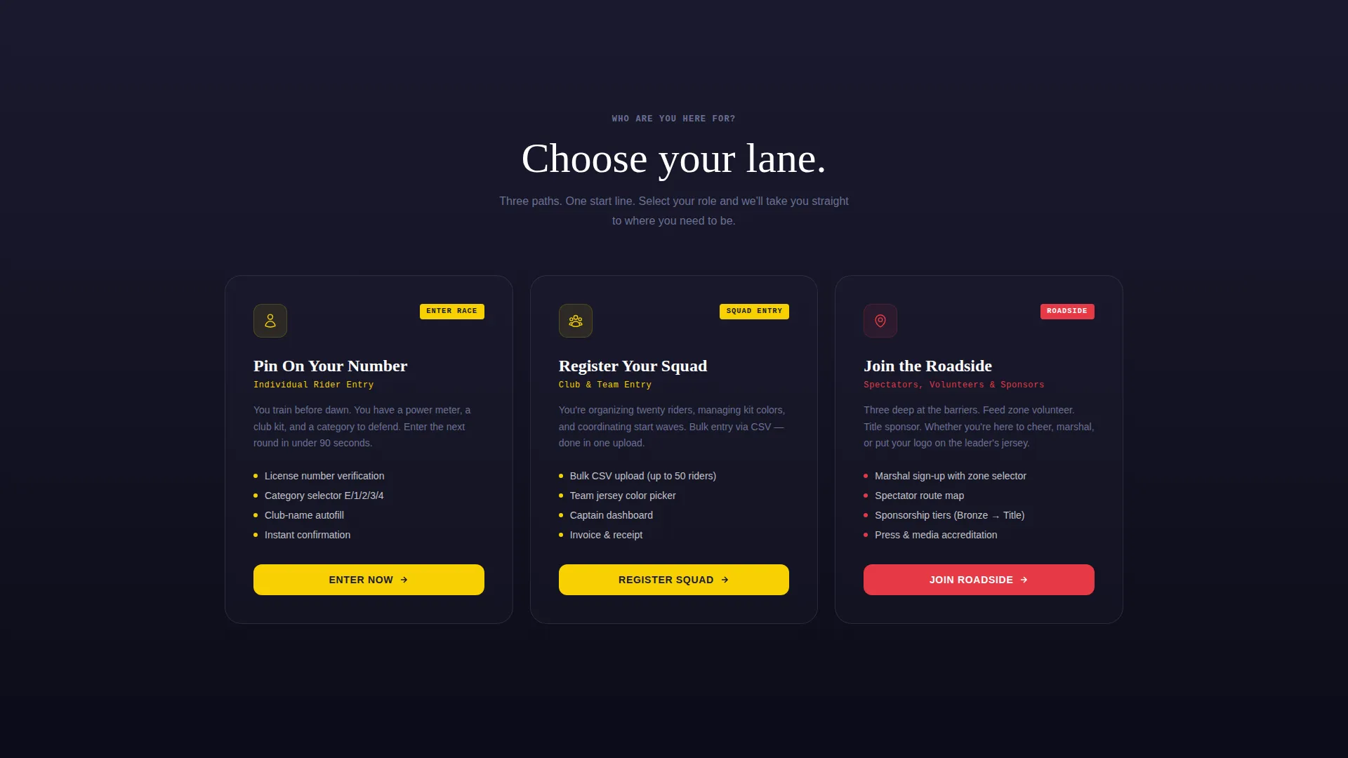 Electrifying Cycling Landing Page Template