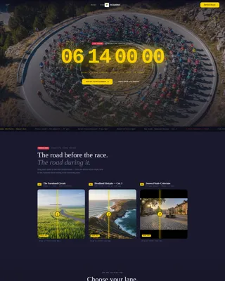 Electrifying Cycling Landing Page Template