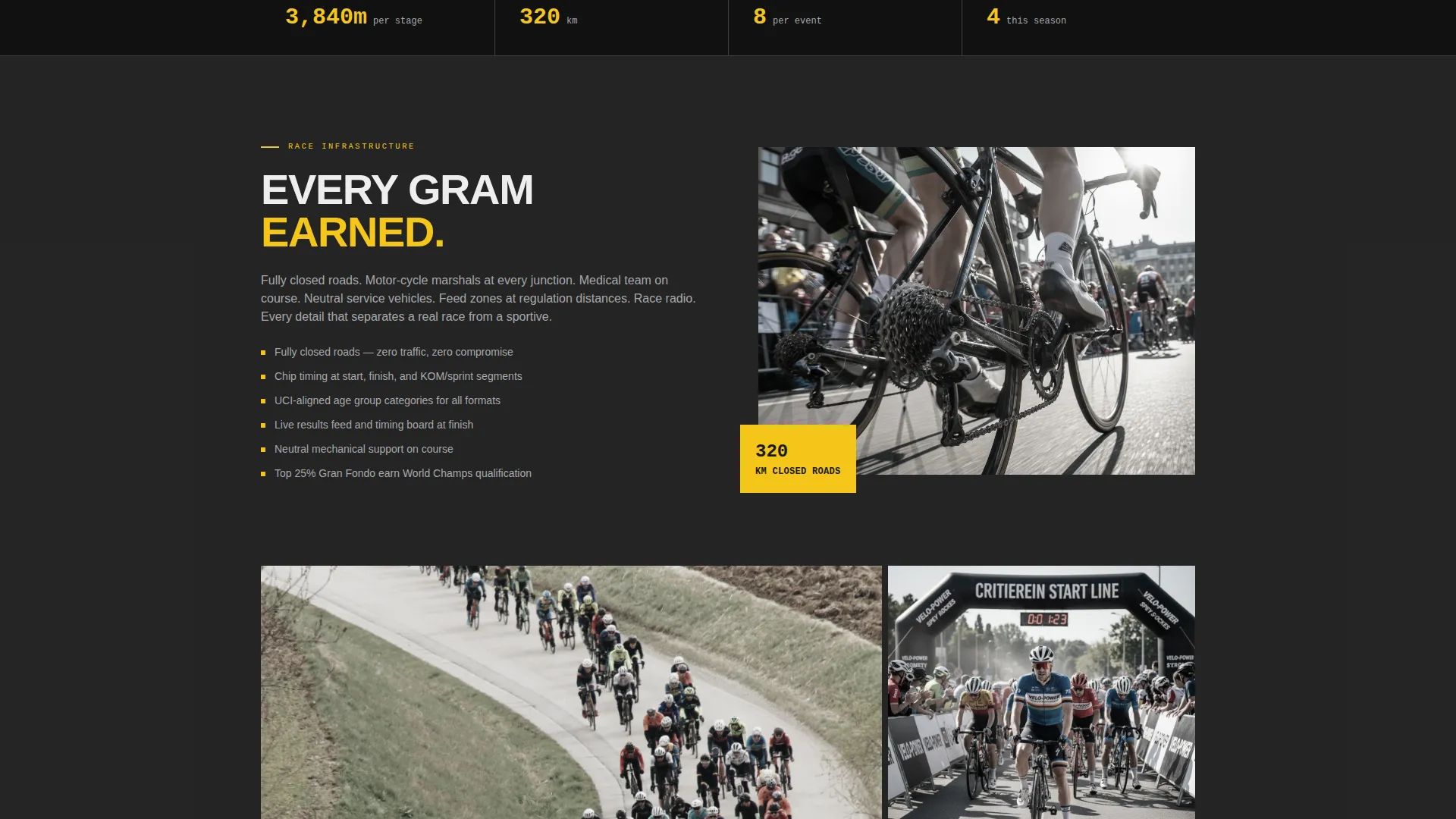 Highoctane Cycling Landing Page Template