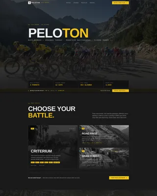 Highoctane Cycling Landing Page Template