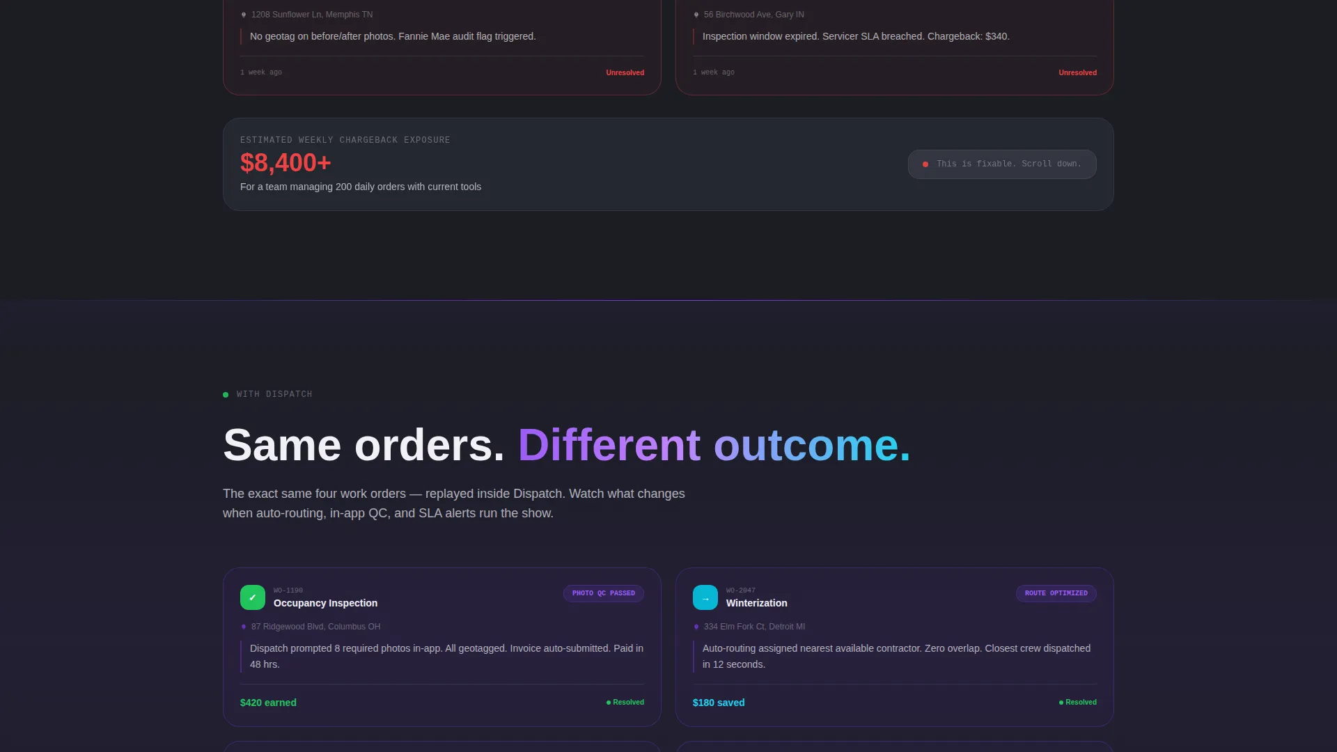 Field Service Management Landing Page Template