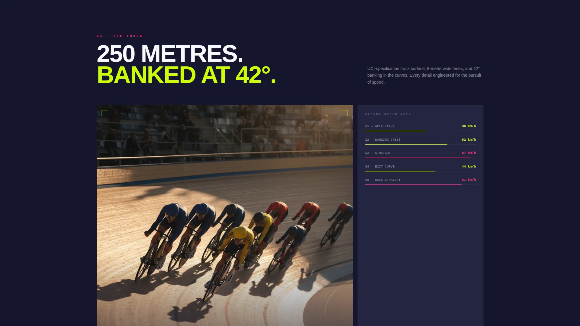 Highvelocity Velodrome Landing Page Template