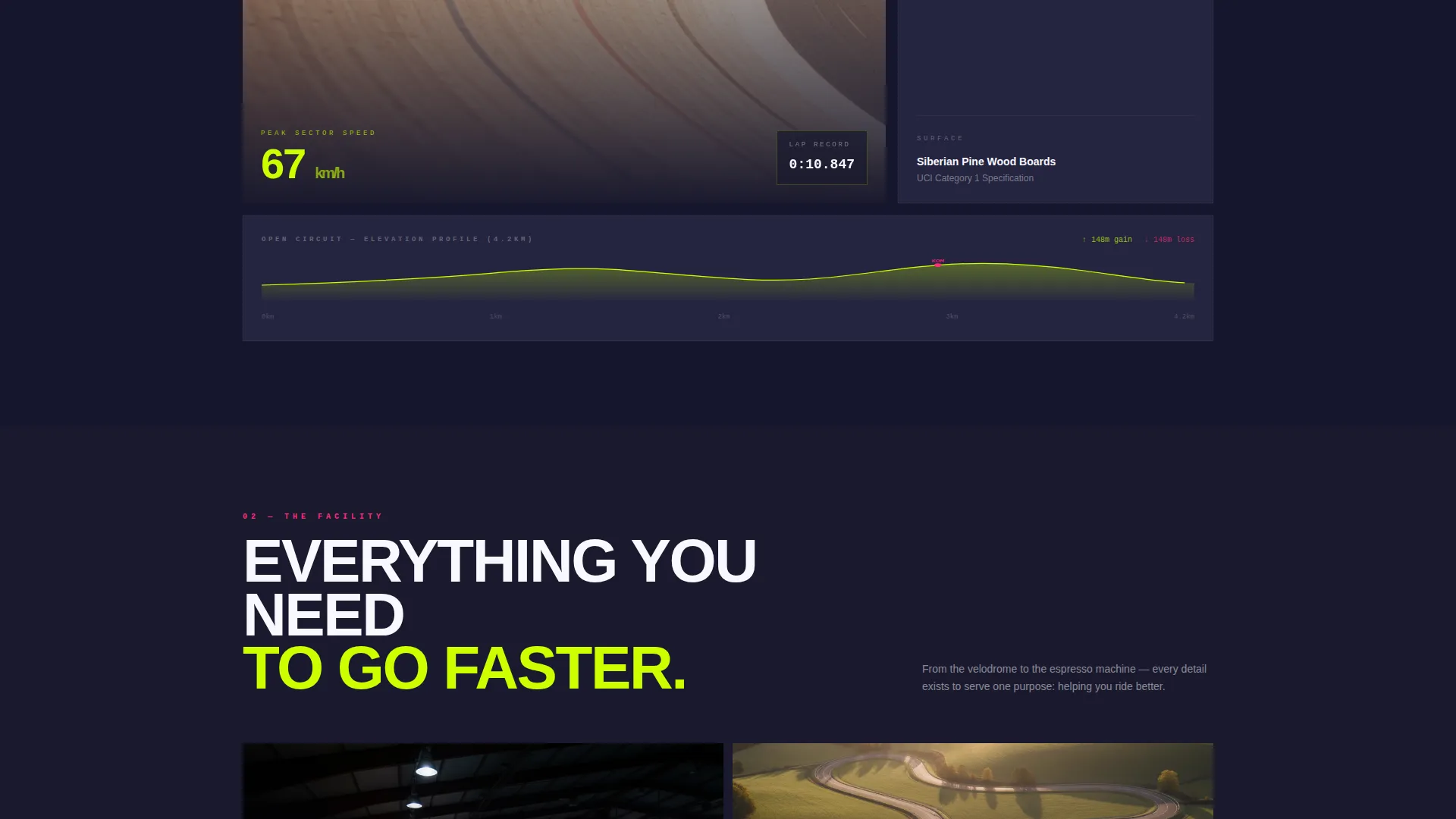 Highvelocity Velodrome Landing Page Template
