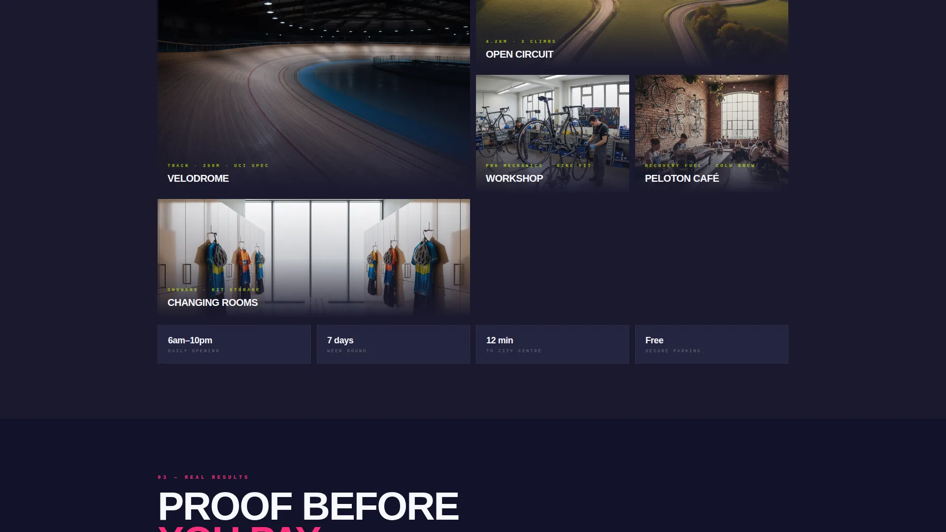 Highvelocity Velodrome Landing Page Template