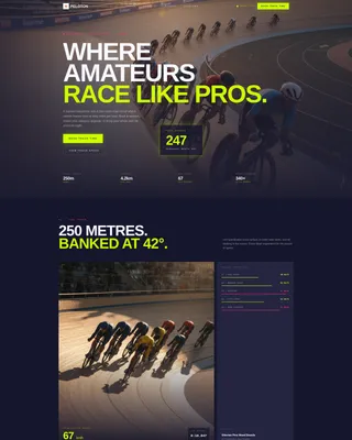 Highvelocity Velodrome Landing Page Template