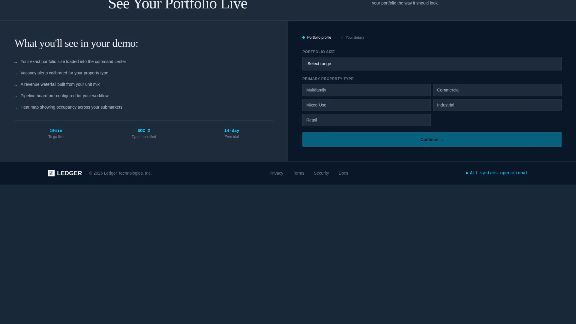 Real Estate Inventory Management Landing Page