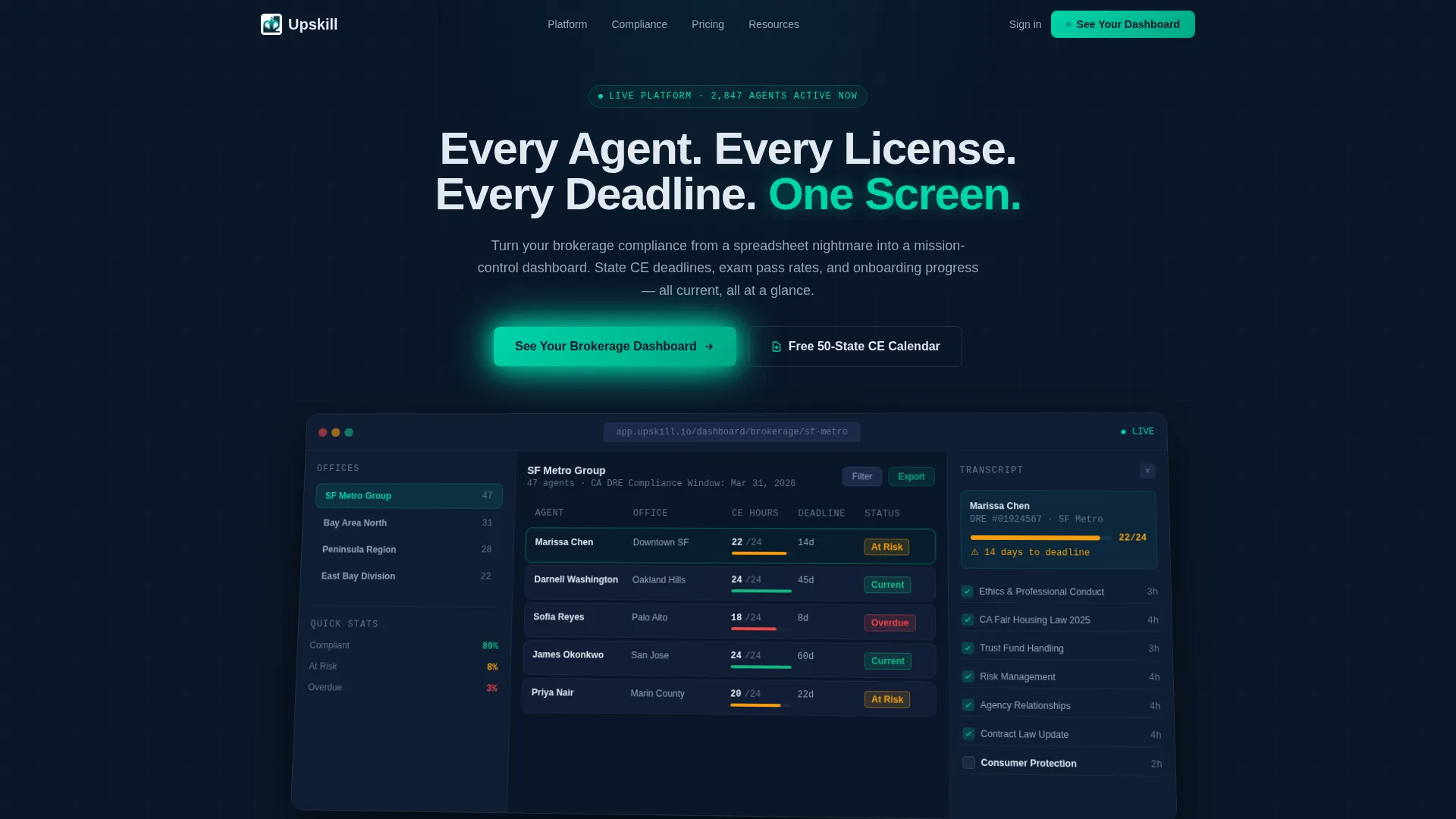 Real Estate LMS Landing Page Template