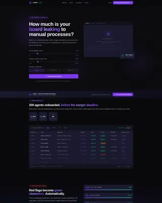Real Estate Membership Management Landing Page